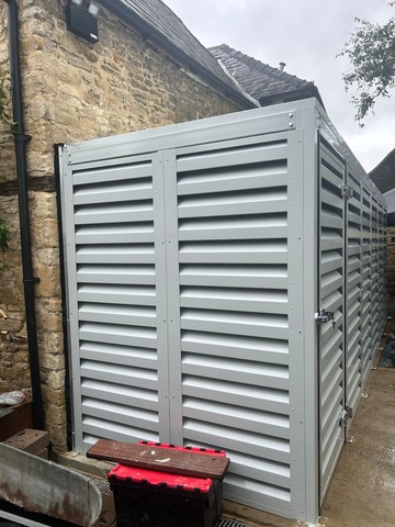 4 sided louvered acoustic enclosure by Sponmech